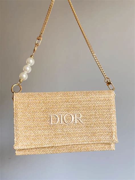 DIOR Christian Novelty Clutch Pouch 2023 Summer Rattan 